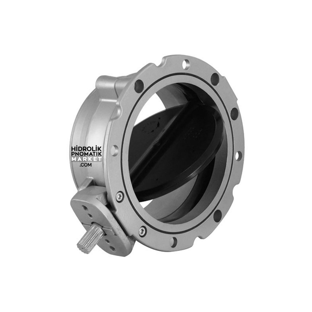 BV1F150NN Tek Flanşlı Kelebek Klepe 150MM EPDM Bunker Silo Hat Vanası, Sıvı Katı Gaz Klepesi