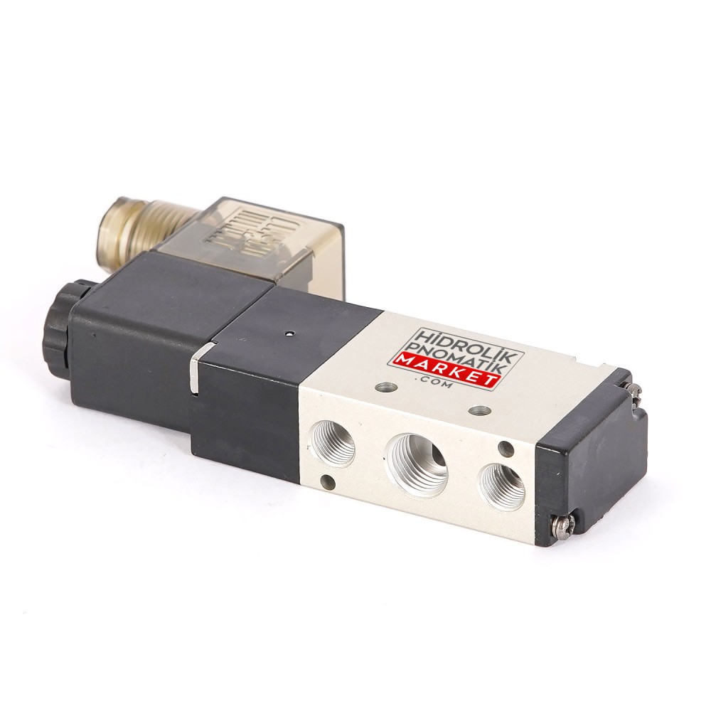 Luftec LV2521-08 24V DC Bobinli Solenoid Pnomatik Hava Air Valf