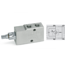 Hidrolik Yük Tutma Valfi V0388  VBCD 1/4 SE  A CC 1:4.5 pilot oranı 25lt 350 bar 