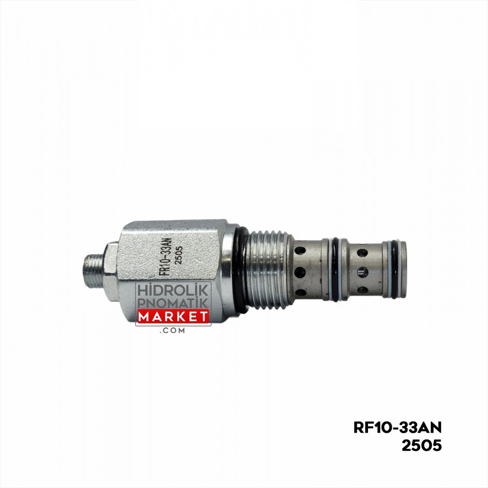 Coilworld FR10 33AN Çekli Hız Ayar Valfi Tek Yön Geçiş 08-2 Debi 13 Basınç 250