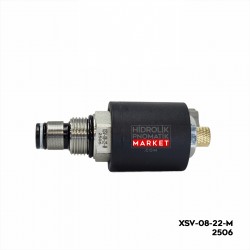 Coilworld SV-08-22-M-2506 Popet Valf Normal Kapalı 08-2 Debi 23 Basınç 207 SV-08-22-M-2506 HYDRAFORCE