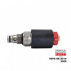Coilworld SV6-08-20-M Popet Valf Normal Kapalı Tek Yön Geçiş 08-2 Debi 50 Basınç 350 Manuelli
