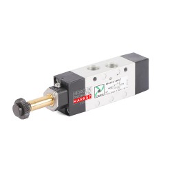 Pneumax 484.52.0.1.M2LT  Tek Bobinli 5/2 Yön Kontrol Valfi (G1/4) Pnömatik Valf