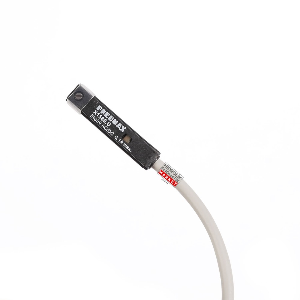 Pneumax X1580.U – Manyetik Silindir Pnömatik Piston Silindir Sensörü 52G 2,5 Metre