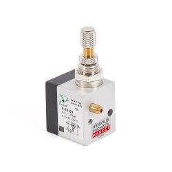 Pneumax 6.13.00 – Ayar Vidalı Pnömatik Hava Akış Regülatörü (G1/8) Otomasyon Valfi