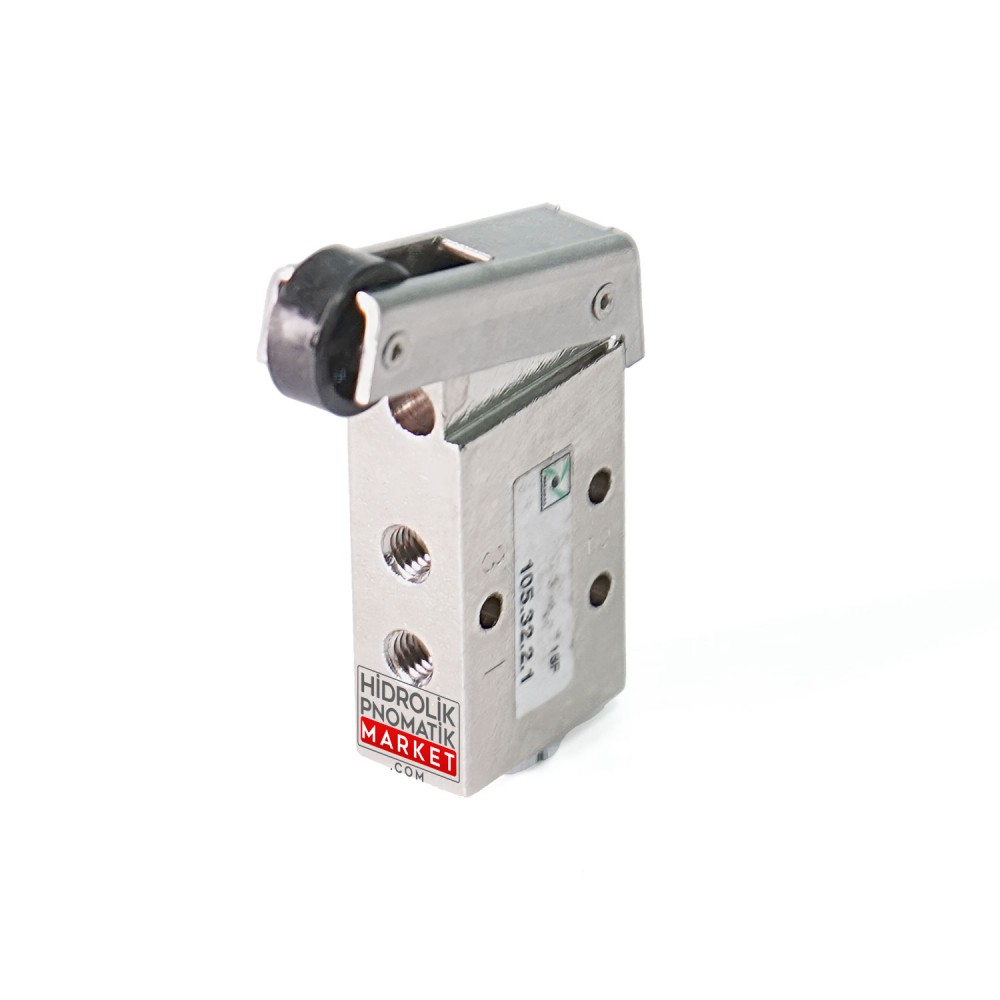 Pneumax 105.32.2.1 – M5 3/2 Mekanik Mandallı Mini Pnömatik Valf