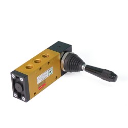 Pneumax 224.53.31.9/2 – 5/3 Yollu, Ortada Egzozlu, Kollu Kumanda Valfi