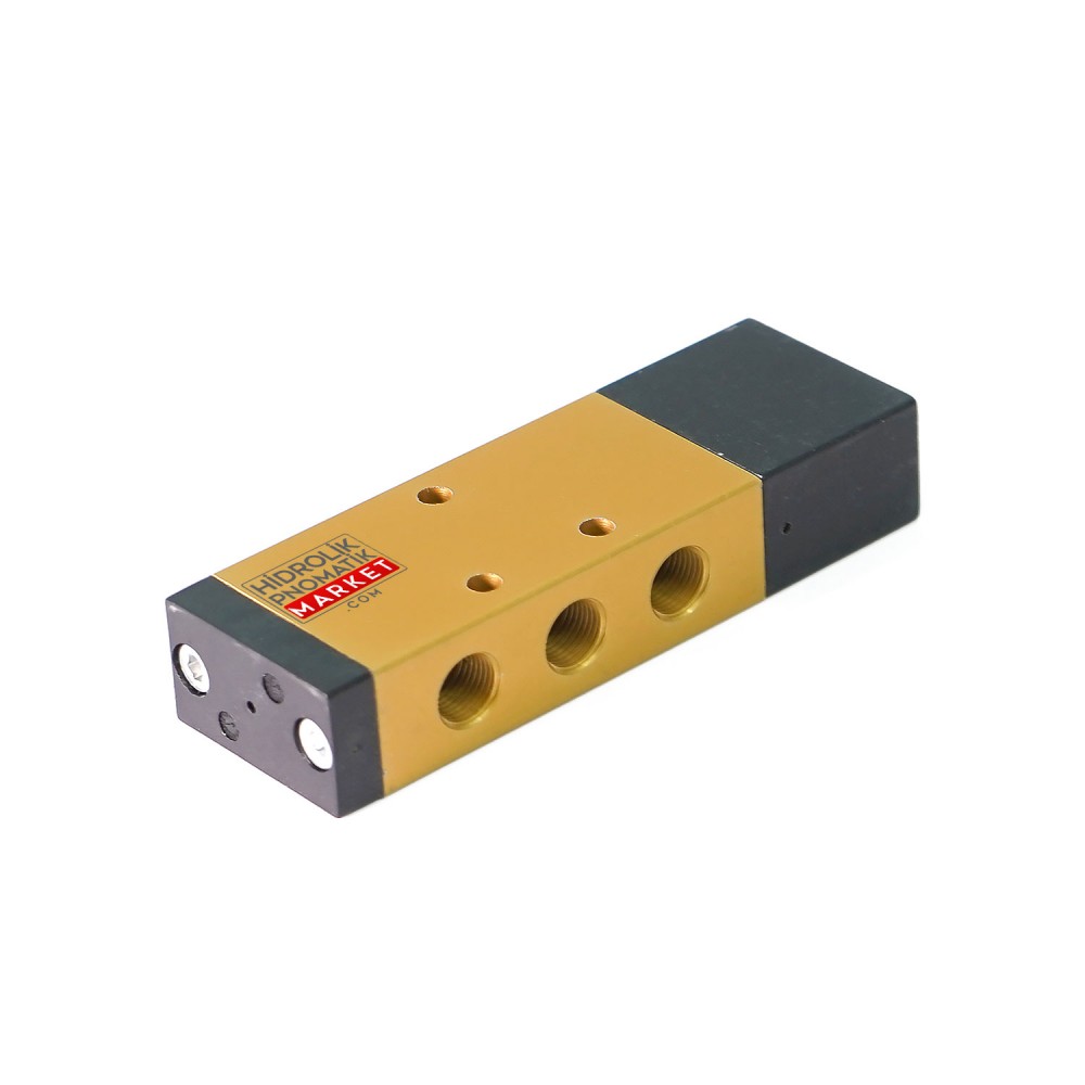 Pneumax 228.52.11.1 – 5/2 Yollu Mekanik Kumandalı Pnömatik Valf