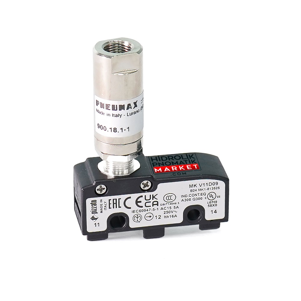 Pneumax 900.18.1‑1 – G1/8" Impulse Generator Valf (1‑Saniyelik Puls) Pnömatik Valf