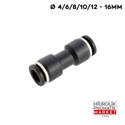 Pnömatik Düz Rekor 4 / 6 / 8 / 10 / 12 / 16 MM Plastik - Seçenekli Pnömatik Düz Rekor 4 / 6 / 8 / 10 / 12 / 16 MM Plastik - Seçenekli