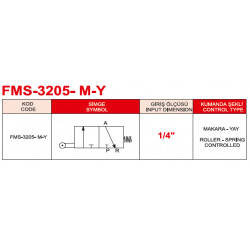 1/4-3/2 Makara Yay Valf  Fms
