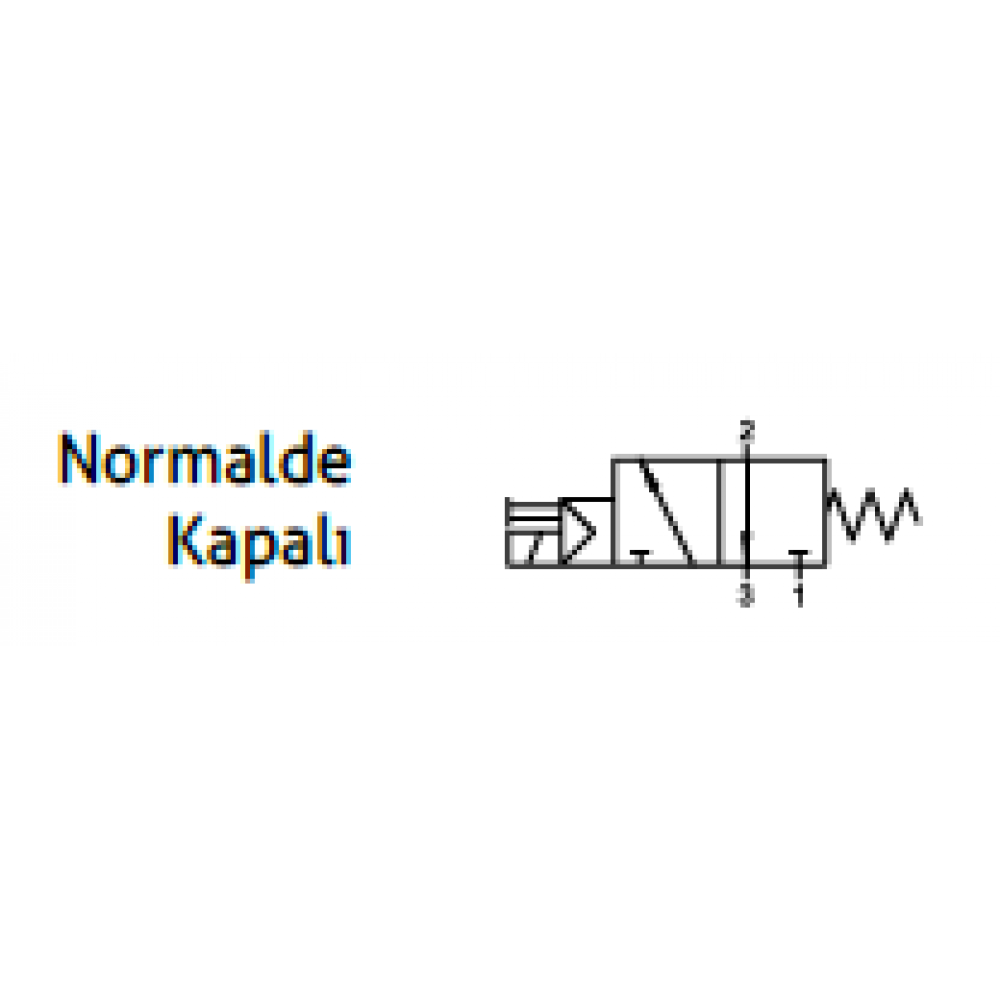 Mecfluıd Mf2540-S 3/4-3/2 Normalde Kapalı Popet Valf 110 ac