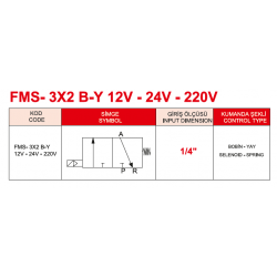1/4-3/2 Tek Bobinli Valf 12 v dc 1/4-3/2 Tek Bobinli Valf 12 v dc
