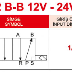 1/2-5/2 Çift  Bobinli Valf 110 v ac 1/2-5/2 Çift  Bobinli Valf 110 v ac