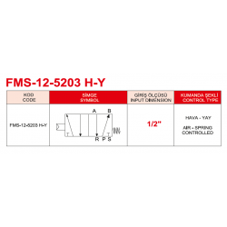 1/2-5/2 Hava Yay Valf  Fms