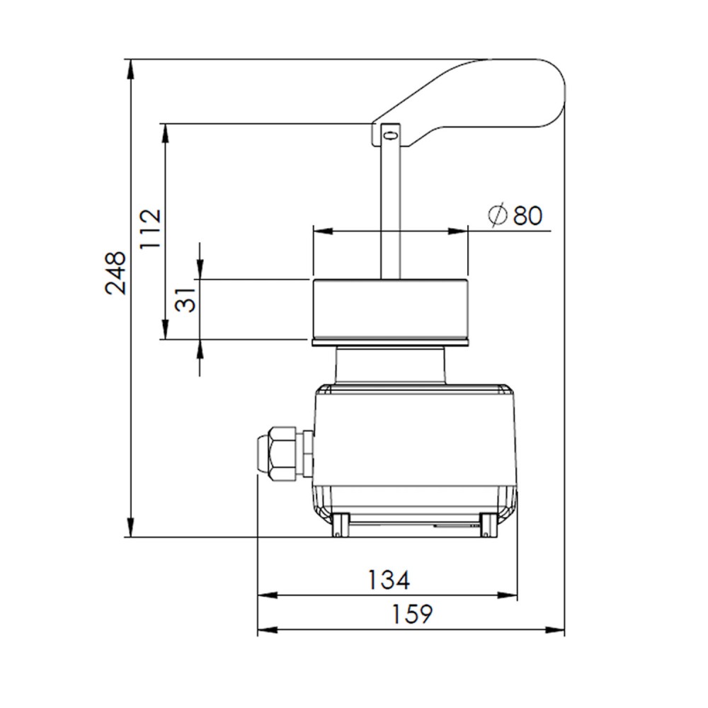 LPEX Atex Seviye Göstergesi  LPEX24DC 24V DC Bunker Silo Tank Seviye Ölçer