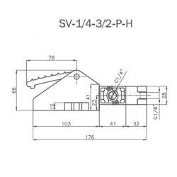 SV-1/4-3/2-PH MEKANİK  UYARLI VALF 