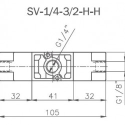 SV-1/4-3/2-HH UYARLI VALF 