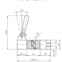 SV-1/4-3/2-KH MEKANİK  UYARLI VALF 