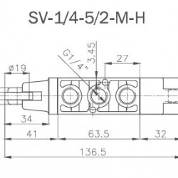 SV-1/4-3/2-MH MEKANİK  UYARLI VALF 