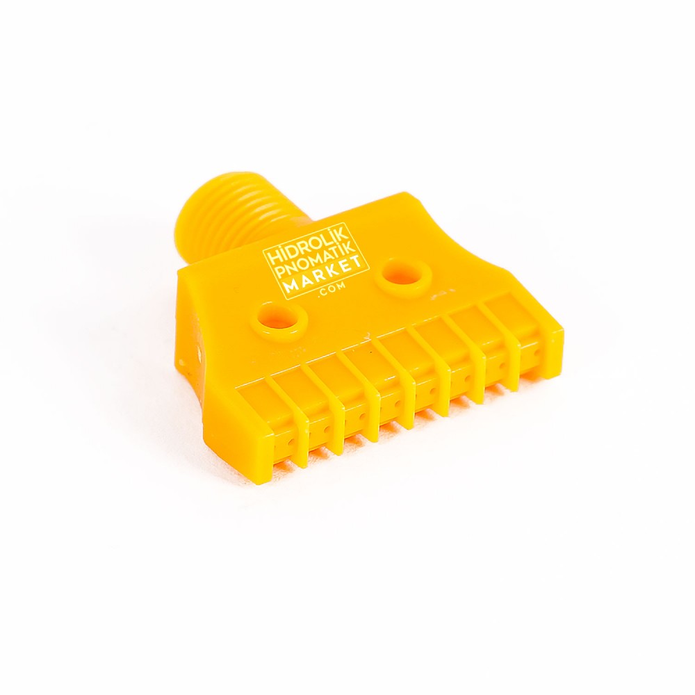 Plastik Hava Tarağı 40MM Pnömatik 1/4 Hava Üfleme Ucu Hava Dağıtıcı Yayıcı Tarak 40mm