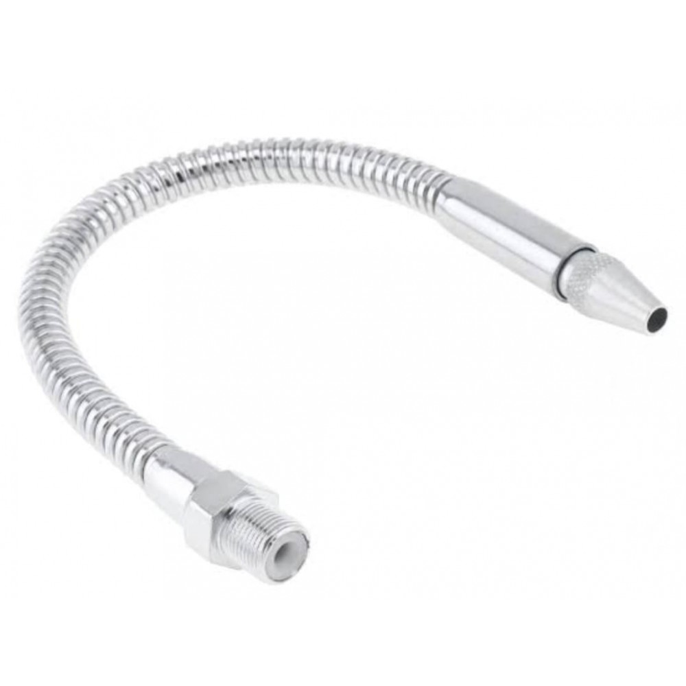 Yuvarlak Uçlu Spiral Bor Yağ Hortumu 1/2 Ölçek Yağ Yönlendirici Hareketli Hortum 50CM Metal Erkek Dişli