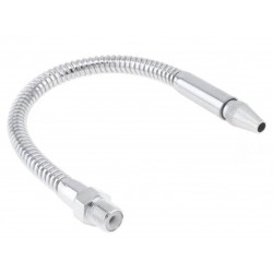 Yuvarlak Uçlu Spiral Bor Yağ Hortumu 1/2 Ölçek Yağ Yönlendirici Hareketli Hortum 40CM Metal Erkek Dişli