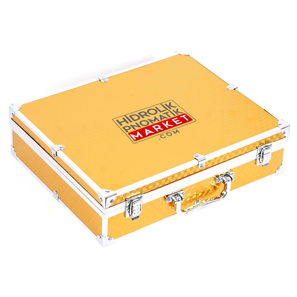 FPU-3-10-25-40 Hidrolik Basınç Test Çantası – Hidrolik Akümülatör Azot Dolum ve Gaz Şarj Valfi – Çoklu Basınç Ölçüm Manometre Seti