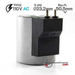 MRT 4426-P 110V AC Pimli Hidrolik Valf Bobini Metal İç Çap 23,2mm x Boy 50,5mm - PİMLİ MRT 4426-P 110V AC Pimli Hidrolik Valf Bobini Metal İç Çap 23,2mm x Boy 50,5mm - PİMLİ