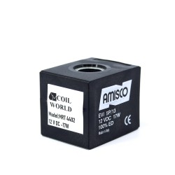 MRT 4402 12V DC Hidrolik Valf Bobini İç Çap 13mm x Boy 37mm - DIN 43650