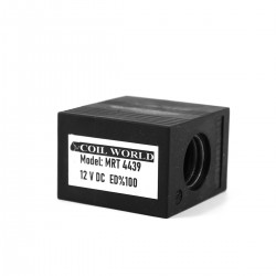 MRT4439 Hidrolik Valf Bobin 12V DC İç Çap 19,3mm x Boy 50mm - DIN 43650 Soket Bobin