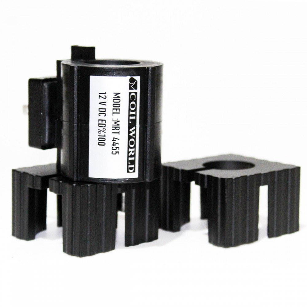 Soğutuculu Bobin MRT 4455 12V DC Hidrolik Valf Bobini İç Çap 22mm x Boy 58mm - Soketli Soğutuculu Bobin MRT 4455 12V DC Hidrolik Valf Bobini İç Çap 22mm x Boy 58mm - Soketli