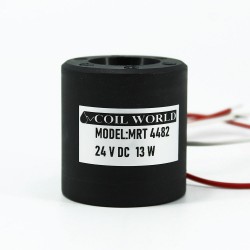 MRT 4482 24V DC Hidrolik Valf Bobini İç Çap 22mm x Boy 48,5mm - Kablolu