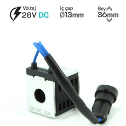 MRT 4481 28V DC Hidrolik Valf Bobini İç Çap 13mm x Boy 36mm - Kablolu hyundai MRT 4481 28V DC Hidrolik Valf Bobini İç Çap 13mm x Boy 36mm - Kablolu hyundai