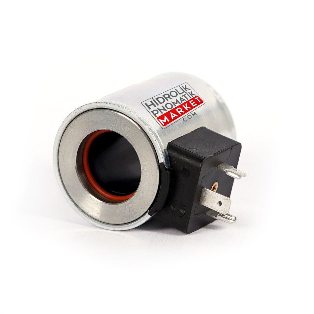 Coil World MRT 4392 48V DC Hidrolik Valf Bobini İç Çap 22mm -26 mmx Boy 52mm - DIN 43650
