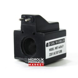 MRT 4494 P 220V AC Hidrolik Valf Bobini İç Çap 20,1mm x Boy 47mm - Pimli