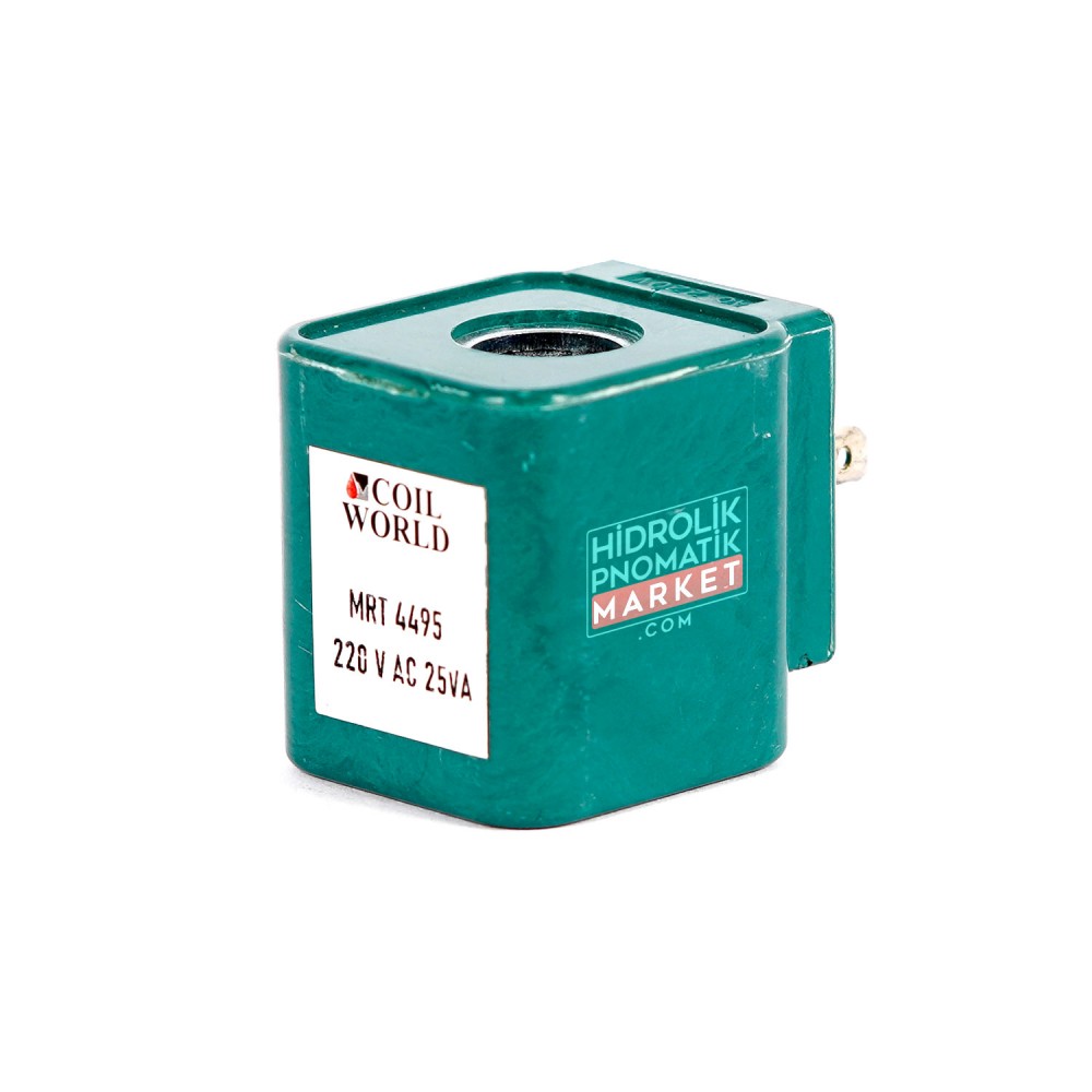 MRT 4495 220V AC Hidrolik Valf Bobini İç Çap 14mm x Boy 40mm - DIN 43650