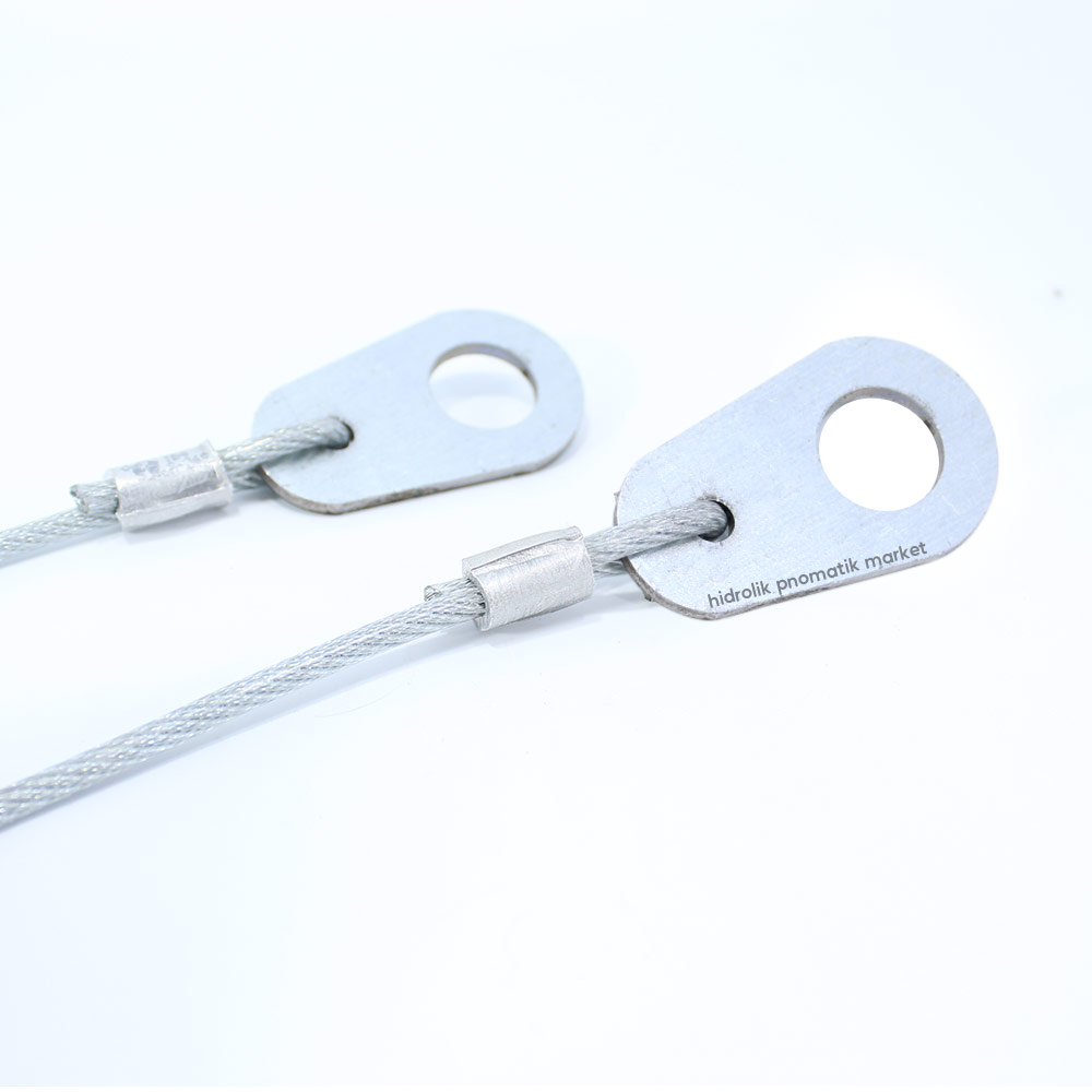 Hidrolik Hortum Emniyet Halatı Nipel Montajlı Bağlantı Noktası Patlama Riskine Karşı Hortum Tutucu Güvenlik Halatı