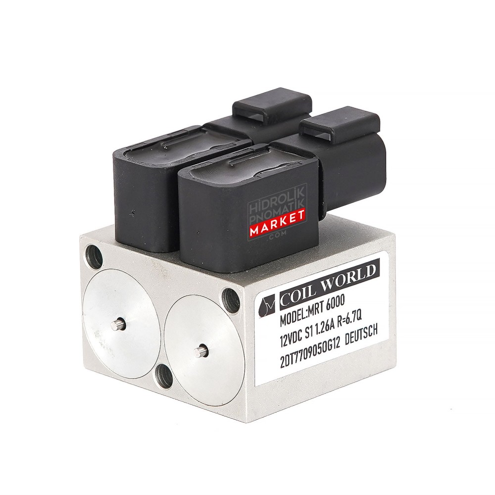 Oransal Valf MRT 6001 1,26A Hidrolik Valf Bobini 2DT7709050G12 - 12VDC 1.26A DEUTSCH Soket Hawe Oransal Valf MRT 6001 1,26A Hidrolik Valf Bobini 2DT7709050G12 - 12VDC 1.26A DEUTSCH Soket Hawe
