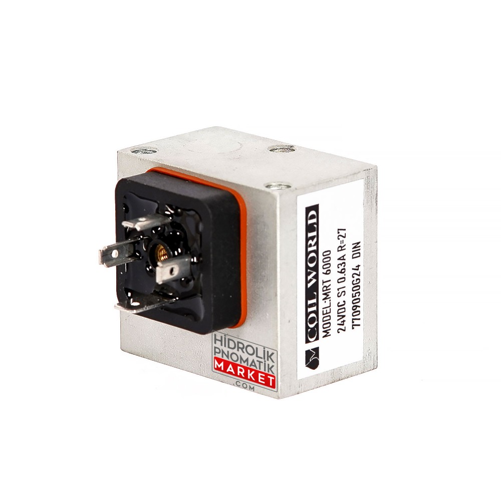 MRT 6000 Oransal Hidrolik Valf Bobini 1,26A 7709050G24 24VDC SN:52/24 0002 Soket : DIN43650 Hawe MRT 6000 Oransal Hidrolik Valf Bobini 1,26A 7709050G24 24VDC SN:52/24 0002 Soket : DIN43650 Hawe