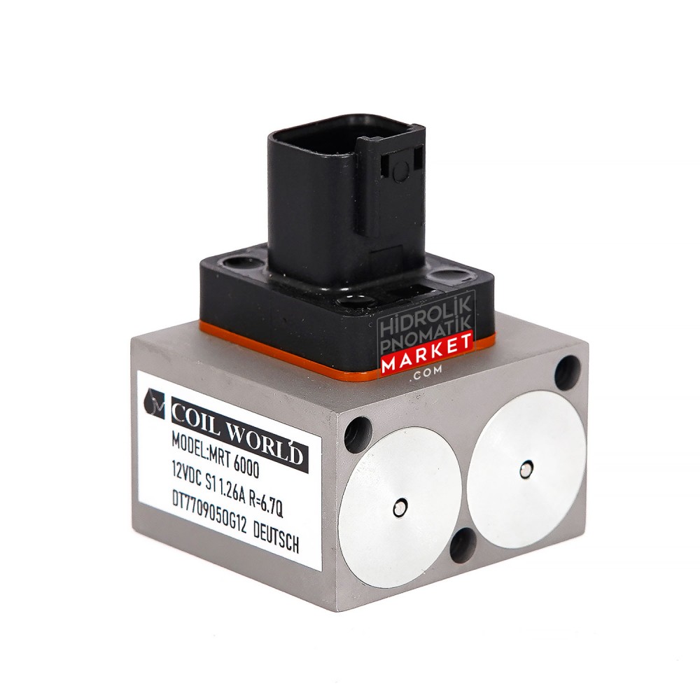Oransal Valf MRT 6000 Hidrolik Valf Bobini DT7709050G12 12VDC S1 1.26A DEUTSCH Soket Hawe Oransal Valf MRT 6000 Hidrolik Valf Bobini DT7709050G12 12VDC S1 1.26A DEUTSCH Soket Hawe