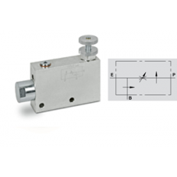 Hidrolik Üç Yollu Hız Ayar Valfi Vpr3 1/2 V1070   350 Bar 
