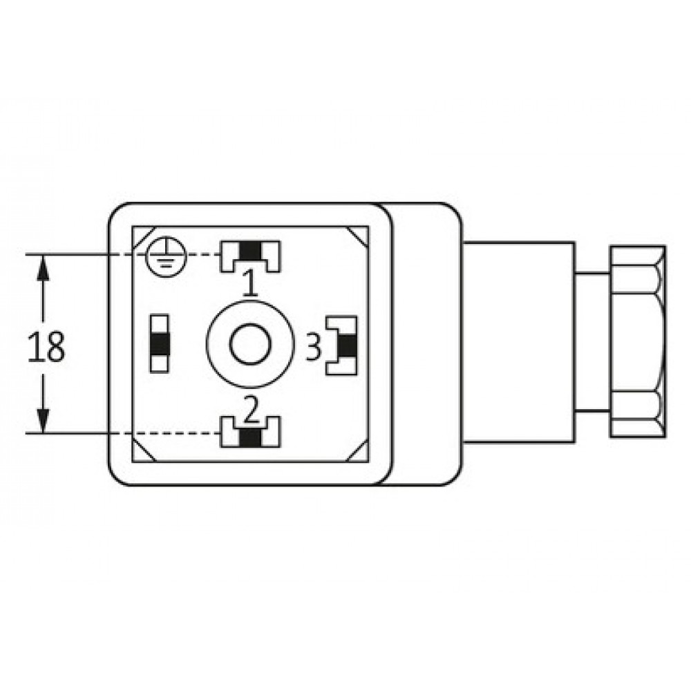 MRT 9001 Den 9007 D Çevirici World MRT Series Soket Dönüştürücü DIN 43650 to DEUTSCH Dişi Uç Converter 18 mm