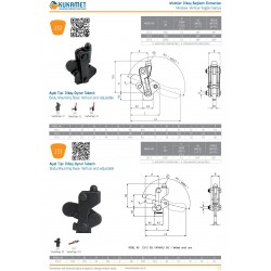 Kukamet 232-3 Modüler Dikey Oynar Tabanlı Hızlı Bağlantı Elemanı Toggle Clamp Kukamet 232-3 Modüler Dikey Oynar Tabanlı Hızlı Bağlantı Elemanı Toggle Clamp
