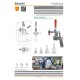 Kukamet 651H Dikey Dik Tabanlı Pistonlu Pnömatik Hızlı Bağlantı Elemanı Toggle Clamp