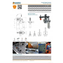 Kukamet 651 Dikey Dik Tabanlı Pistonlu Pnömatik Hızlı Bağlantı Elemanı Toggle Clamp Kukamet 651 Dikey Dik Tabanlı Pistonlu Pnömatik Hızlı Bağlantı Elemanı Toggle Clamp