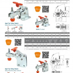 Kukamet 251L Kilitli Yatay Tabanlı Kompakt Hızlı Bağlantı Elemanı