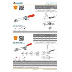 Kukamet 331-4 Yatay Tabanlı U Kancalı Gerdirme Mandalı Toggle Clamp Kukamet 331-4 Yatay Tabanlı U Kancalı Gerdirme Mandalı Toggle Clamp