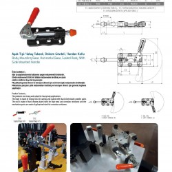 Kukamet 535-3-Q12 L Döküm Tabanlı İtme Çekme Toggle Clamp Kukamet 535-3-Q12 L Döküm Tabanlı İtme Çekme Toggle Clamp