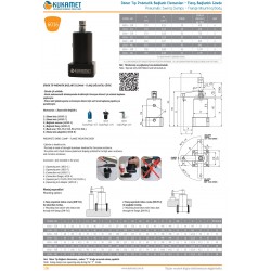 Kukamet 6016 25, 32, 40, 50, R/L Pnömatik Flanş Bağlantılı Swing Clamp Pneumatic Air